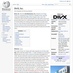 signification de .divx|DivX — Wikipédia.
